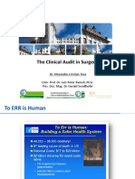 The Clinical Audit in Surgery