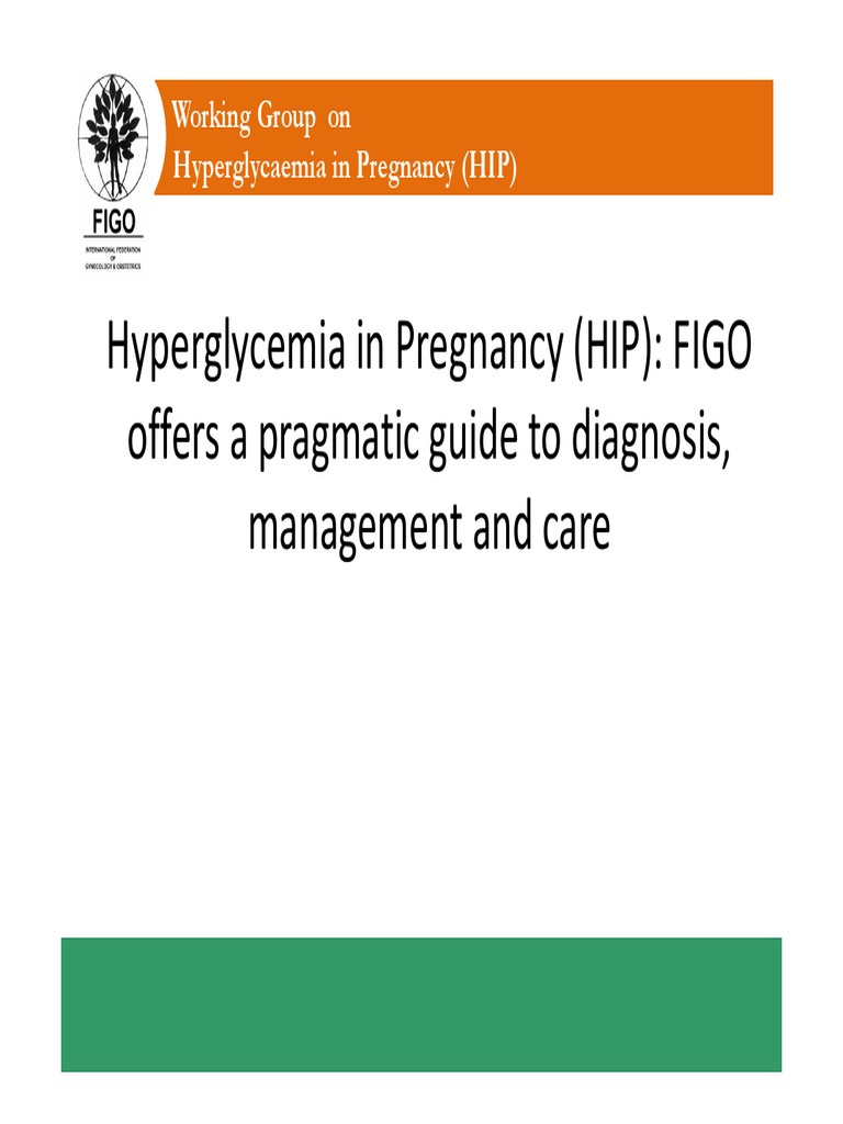 FIGO HIP For Website 21 Feb 17 | PDF | Gestational Diabetes | Maternal ...