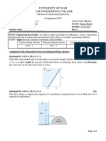 Assign-2 - FM-I - Spring 2020 - Hydrostatic Forces On Submerged Plane Surfaces