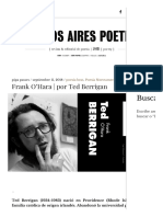 Frank O'Hara - Por Ted Berrigan - Buenos Aires Poetry PDF
