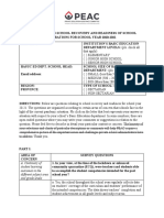 Peac Survey On School Readiness For School Year 2020 - 21 PDF