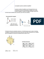 Primera Condicion de Equilibrio