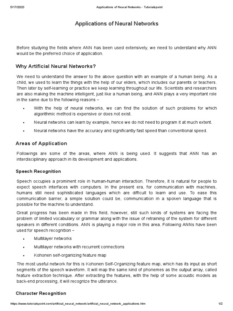 neural network tutorialspoint