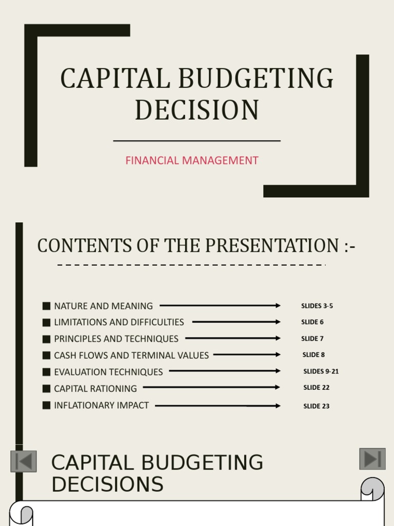 Capital Budgeting Techniques Explained | PDF | Internal Rate Of Return ...