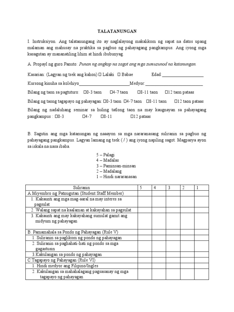 TALATANUNGAN | PDF
