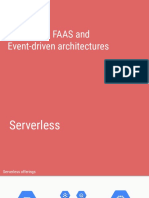 Serverless, FAAS and Event-Driven Architecture