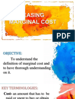 INCREASING MARGINAL COST