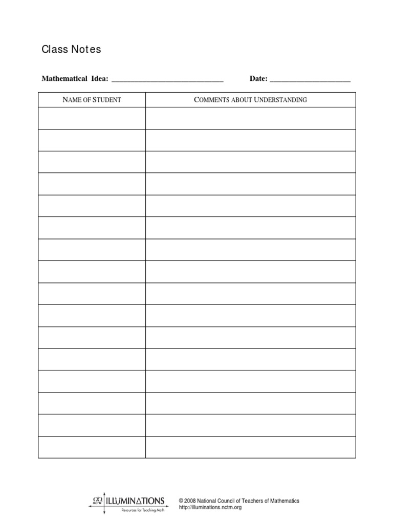 Student Math Understanding Notes | PDF
