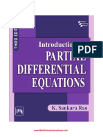 Introduction To Partial Differential Equations Third Edition by K Sankara Rao PDF