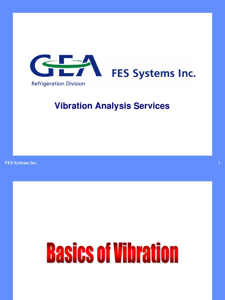Vibration Analysis Services Overview | PDF