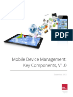 Mobile Device Management: Key Components, V1.0: September 2012