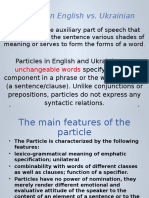 Particles in English vs. Ukrainian: A Comparison