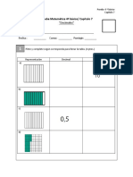 Prueba 4º Básico CAP 7 Decimales