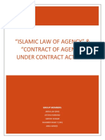 Islamic Law of Agency & Contract of Agency Compared