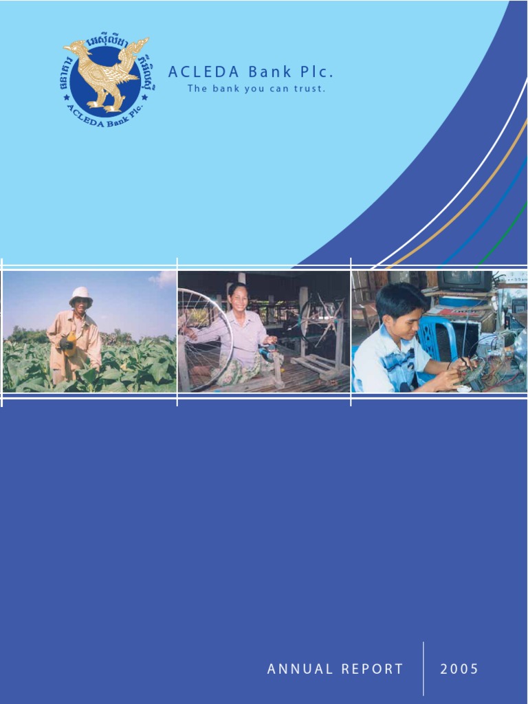 ACLEDA Bank 2005 Annual Report | PDF | Money Supply | Current Account
