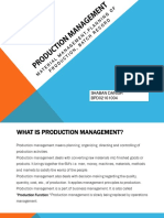 PRODUCTION management