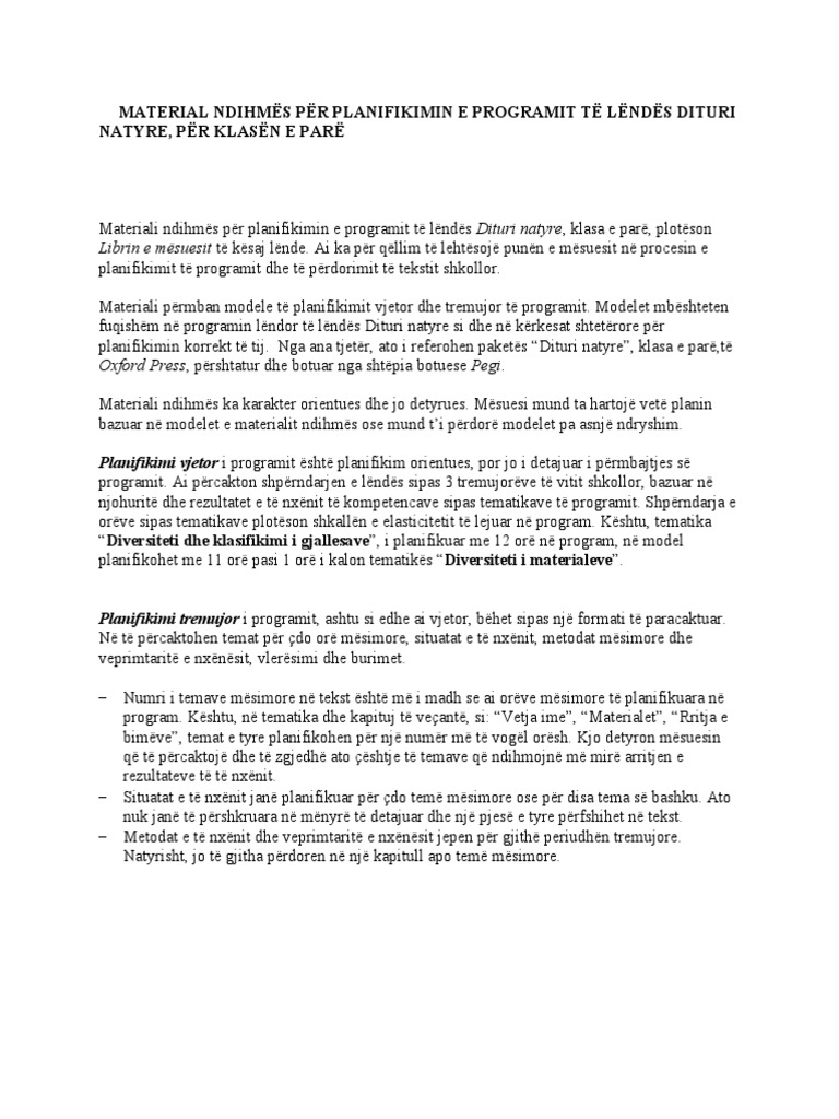 Dituri Natyre 1 | PDF