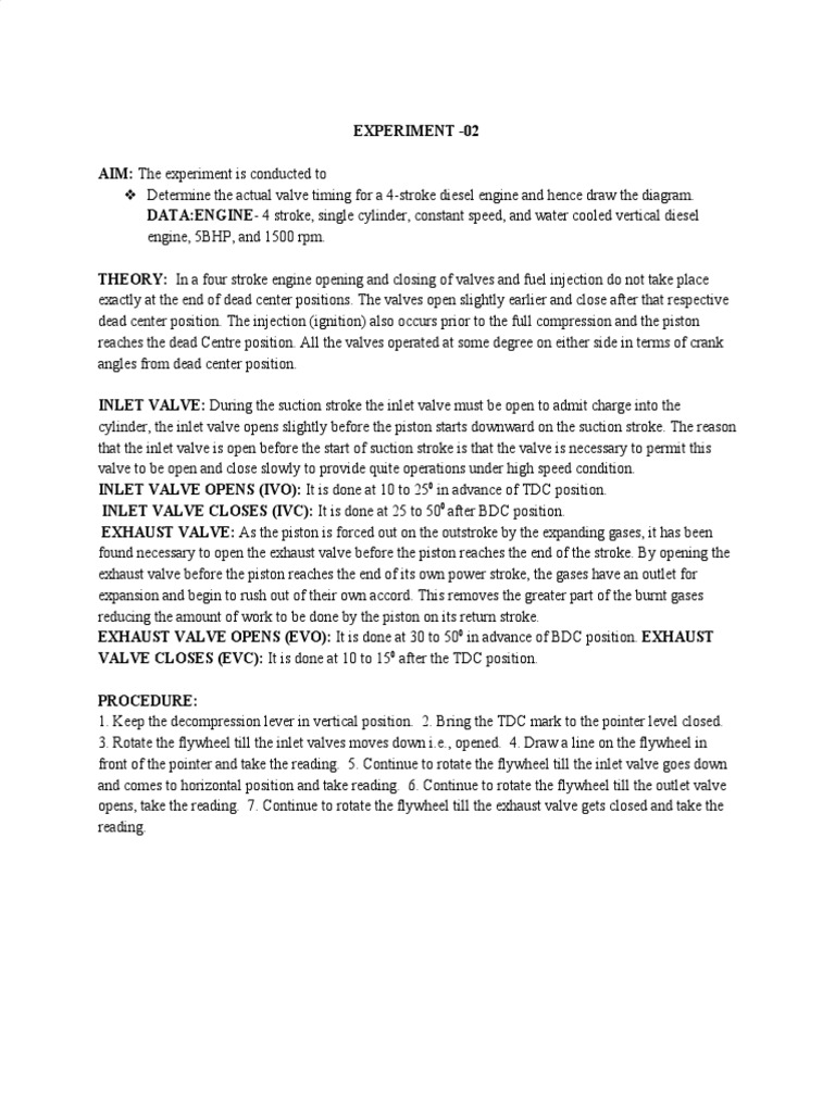 Thermal Engineering Lab Manual | PDF | Internal Combustion Engine ...