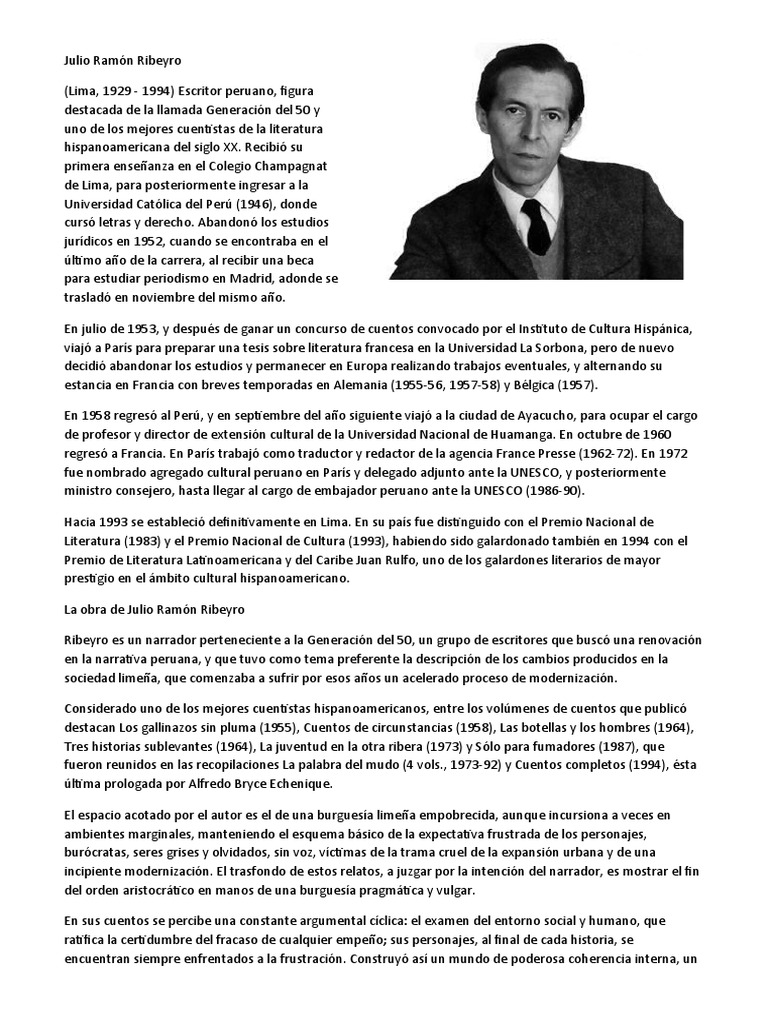 Biografia de Julio Ramon Ribeiro | PDF | Historia | Ficción general