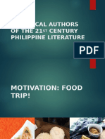 Canonical Authors of The 21 Century Philippine Literature