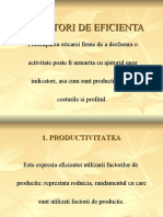 Indicatori de Eficienta