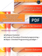 LECTURE 1 - Inroduction To OOPs