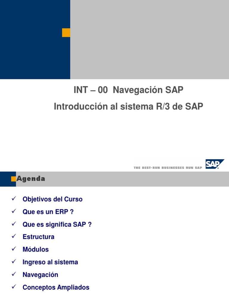 Intro Al Sistema R3 | PDF | Planificación de recursos empresariales ...