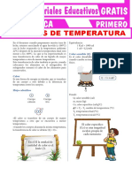 Cambios de Temperatura para Primer Grado de Secundaria PDF
