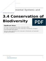 3.4 Conservation of Biodiversity: IB Environmental Systems and Societies