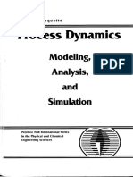 (by B. Wayne Bequette) Process Dynamics Modeling