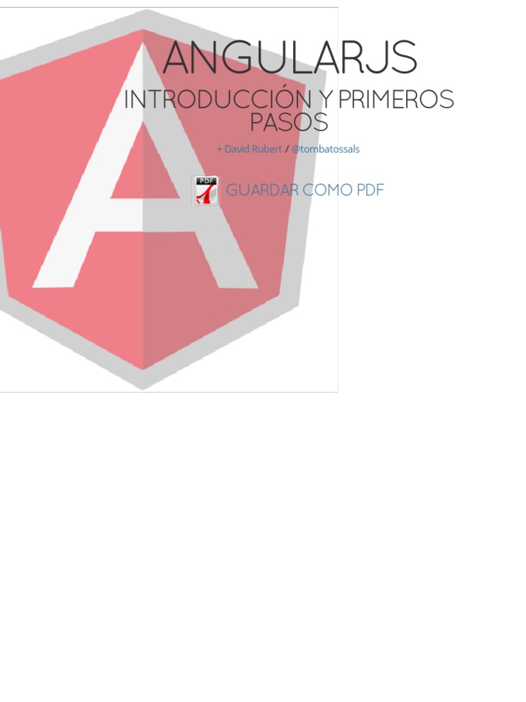 Tutorial Sencillo de AngularJS | PDF