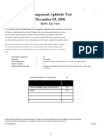 MAT exam Sample Paper 4