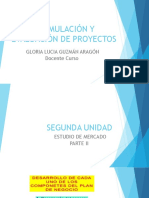 Formulación y Evaluación de Proyectos Segunda Parte