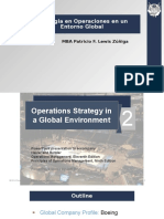 Strategia en Operaciones en Un Entorno Global: MBA Patricio F. Lewis Zúñiga
