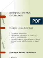 Puerperal Venous Thrombosis