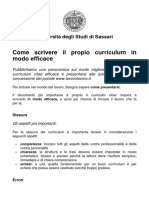 Come Scrivere Il Propio Curriculum in Modo Efficace PDF
