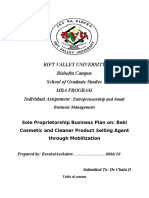 Rift Valley University Bishoftu Campus School of Graduate Studies Mba Program Individual Assignment