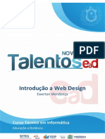 Caderno INF - Introdução A Web Design (2.ed. NOVOS - TALENTOS - EAD - 2019)