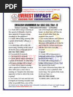 TIME AND DISTANCE - 1 (TRAINS) For SSC