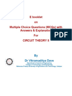 E Booklet On Multiple Choice Questions (MCQS) With Answers & Explanation For Circuit Theory Ii