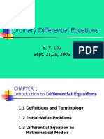 Ordinary Differential Equations: S.-Y. Leu Sept. 21,28, 2005