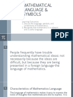 Mathematical Language and Symbols PDF