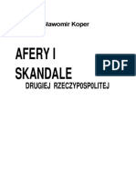 Sławomir Koper - Afery I Skandale Drugiej Rzeczypospolitej PDF