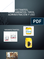 Desinfectantes, Medicamentos