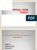 Modal Verb Could