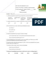 Evaluacion de Estadistica Grado 9