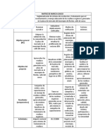 Matriz de Marco Logico