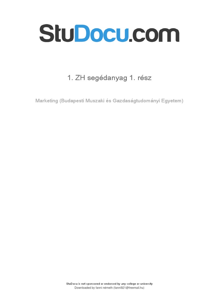 1 ZH Segedanyag 1 Resz | PDF
