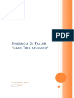 Evidencia 2 Taller Lead Time Aplicado