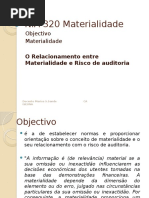 NIA 320 Materialidade